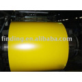 yellow color coated steel coil